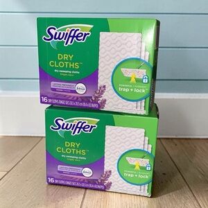 Swiffer Dry Sweeping Cloths Lavender Scent 16 Dry Cloths 2 Pack NEW